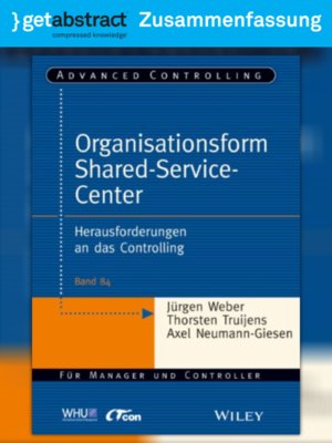 cover image of Organisationsform Shared-Service-Center (Zusammenfassung)